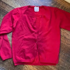 Red cardigan Zara mint continue